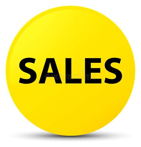 Sales Yellow Round Button Stock Illustration Illustration Of Sells