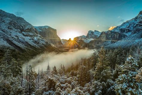2048x1367 Sunrise Nature Yosemite National Park Landscape