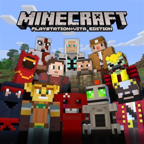 Minecraft Playstation 4 Edition Skin Pack 2 2012 Box Cover Art