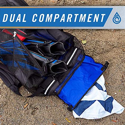 Aquaquest Deckhand Wet Dry Dual Compartment Duffel 100 Waterproof Hidden Dry Bag Heavy