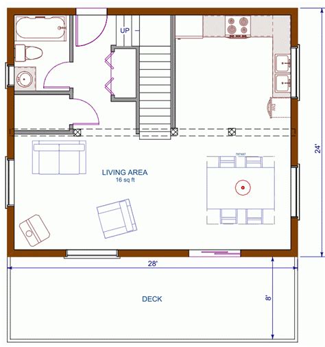 Open Concept Small Cabin Floor Plans Floorplansclick