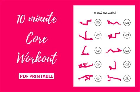 10 Minute Core Workout Mini Routine To Tone Your Abs