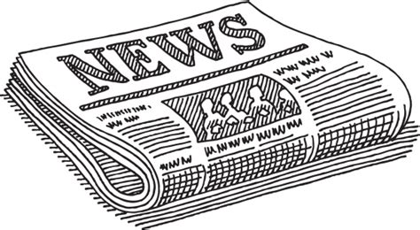 Newspaper Drawing Stock Illustration Download Image Now Istock