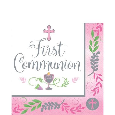 Girls First Communion Lunch Napkins 36ct First Communion Lunch