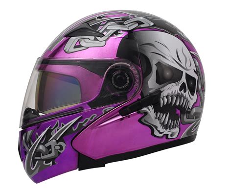 Globe Keiko Motorcycle Helmet Underground Masei Helmets 803 Chrome