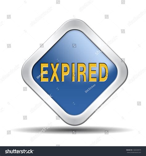 Expired Sign Expiration Date Expired Product Stock Illustration