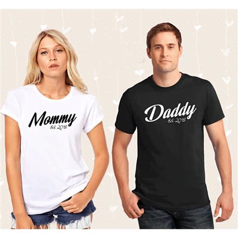 Enjoythespirit Mommy And Daddy Est Matching Couple Shirts New Mom Dad