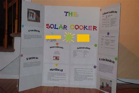 Bong Moms Cookbook For Kids Solar Cooker Oven Science Fair Project