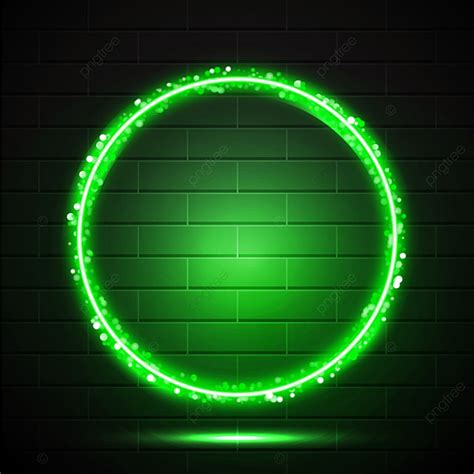 Green Neon Circles Hd Transparent Abstract Neon Circle Green Neon