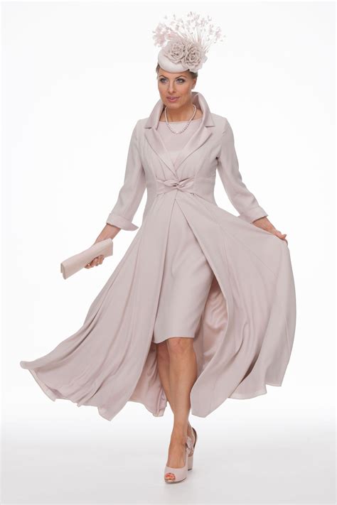 Black suit with blush tie. Crepe and satin coat and dress | Short wedding dress ...