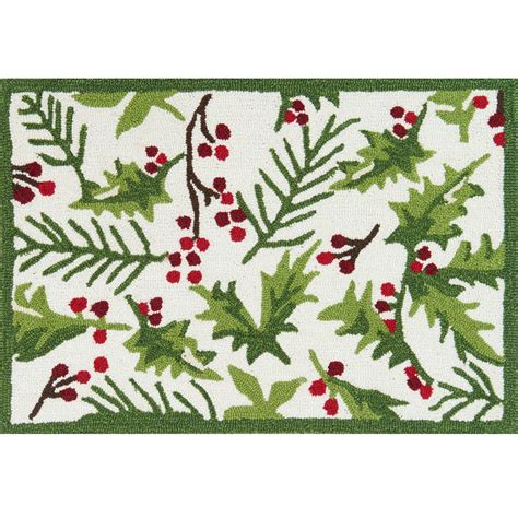 Holly Hook 20x30 At Home Christmas Rugs Christmas Art At Home Store