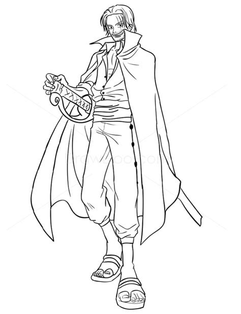 Shanks From One Piece Coloring Page Anime Coloring Pages