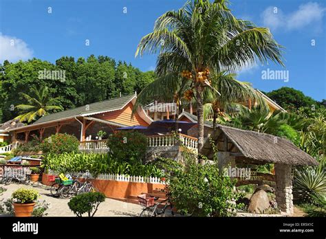 L´ocean Restaurant La Digue Seychelles Afrca Stock Photo Alamy