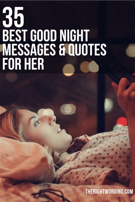 I will always be here if you need anything or you need me. 35 Best Good Night Text Messages And Quotes For Her To ...