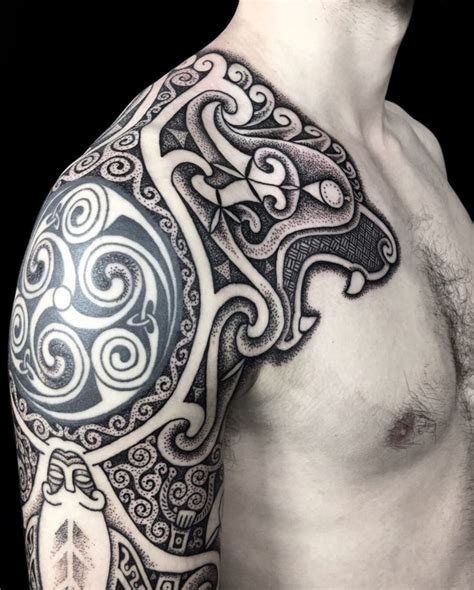 Image Result For British Celtic La T Ne Tattoo Celtic Tattoos For Men