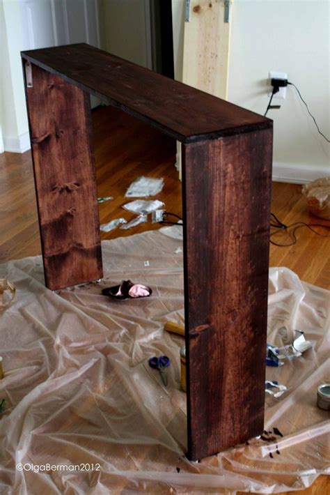 Either make them as a side table, at the side of your sofa. DIY Sofa Table Project | Diy sofa table, Diy sofa, Diy table