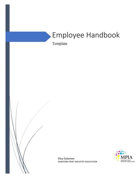 Member Handbook Template