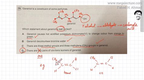 29 9701 W11 Qp 11 Geometric Isomers Cis Trans Alkenes YouTube