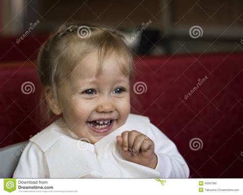 Cute Laughing Toddler Girl Stock Image Image Of Cute 40087385