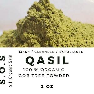 Organic Qasil Facial Mask Powder Cleanses Fades Dark Marks Etsy Canada