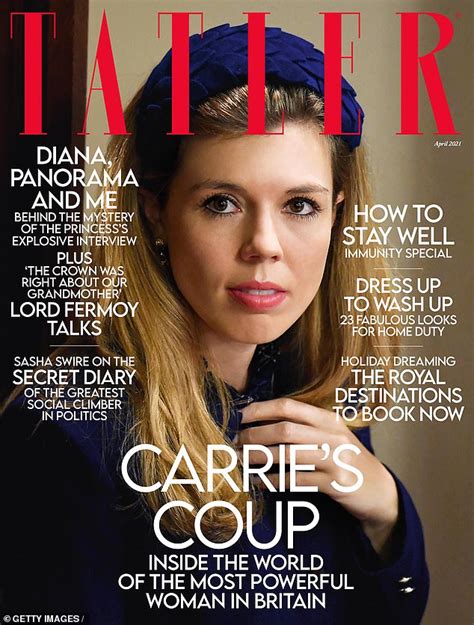 The celebrity eco designer is known for her love of elegant antiques, gold wallpaper and sustainable rattan. Carrie Symonds covers Tatler's April issue - World News ...