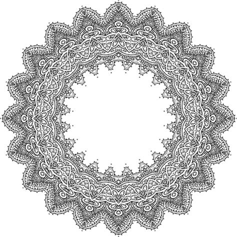 Intricate Mandala Coloring Page Colouringpages