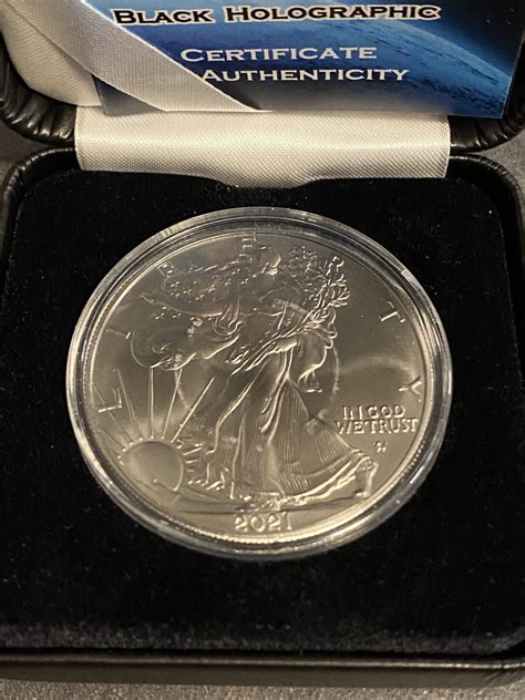 Usa 1 Dollar 2021 American Silver Silber Eagle Hologramm Edition Mit