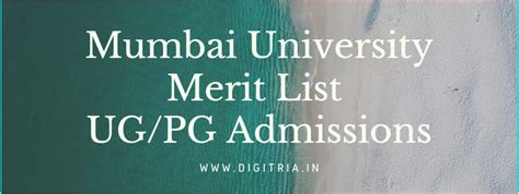 Mumbai University 3rd Merit List 2020 Mu Cut Off List Ba Bsc And Bcom
