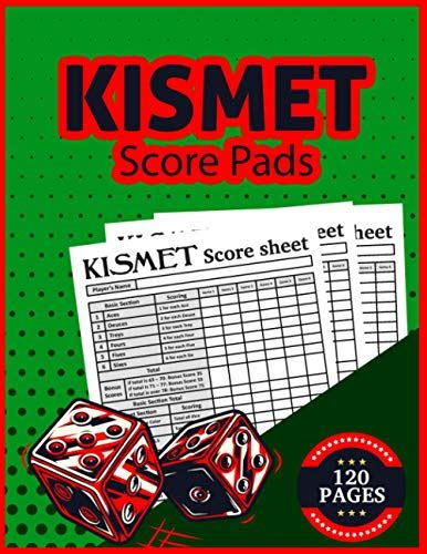 Kismet Score Pads Standard Professional Large Kismet Game Score Sheets