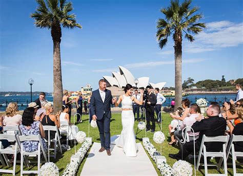 Wedding ceremonies are held on the lower lawn under a fig tree where guests are afforded magnificent views of sydney harbour. Elegance Wedding Ceremony Package | Adorable Wedding Concepts
