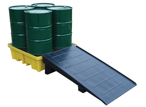 Northrock Safety 4 Way 4 Drum Spill Pallet Spill Containment Pallets