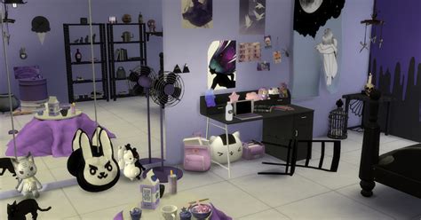 Sims 4 Goth Bedroom