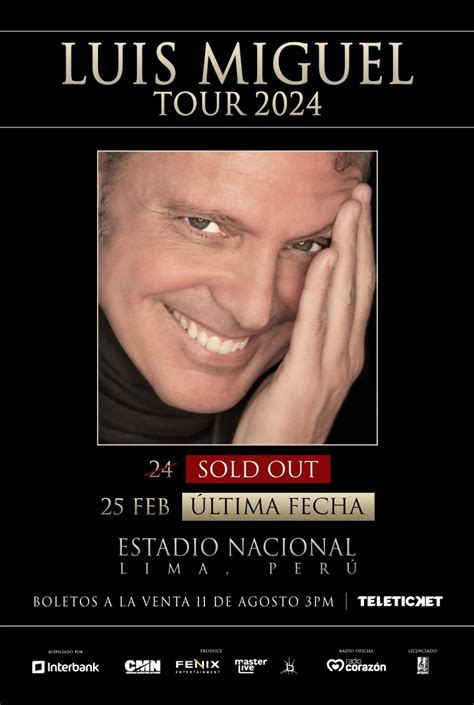 Luis Miguel en Lima 2023 Cómo comprar entradas para el SEGUNDO concierto