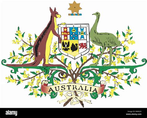 Heraldry Coat Of Arms Australia Stock Photo Alamy