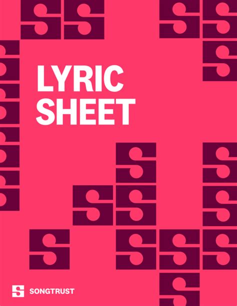 Songtrust Lyric Sheet