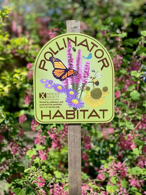 pollinator habitat sign xerces t center