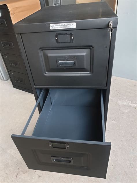 Steel Standard File Cabinet 4 D With Auto Push Lock Hussain Safe