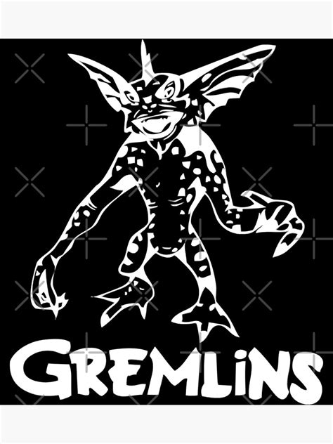 Gremlins Stencil Art Print For Sale By Gremlinsworld Redbubble