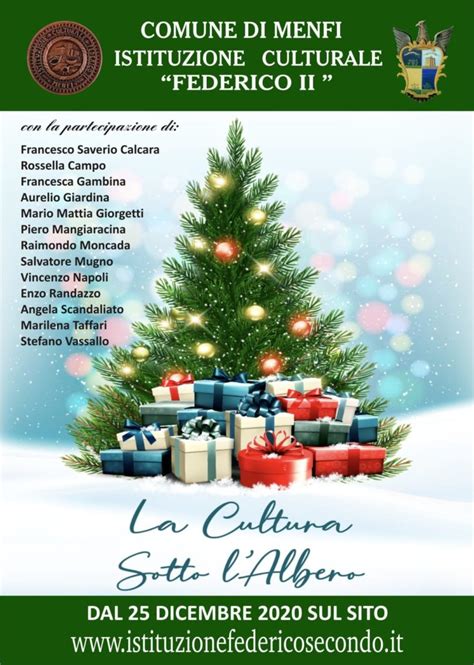 La Cultura Sotto Lalbero Natale 2020 Istituzione Federico Ii Menfi
