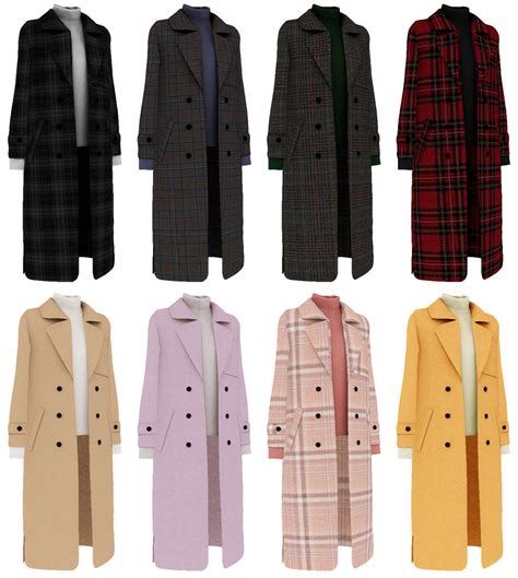 Long Woolen Coat Sims 4 Male Clothes Sims 4 Clothing Sims 4 Mods