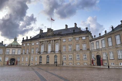 Royal Amalienborg Palace In Copenhagen Stock Photo Image Of Church
