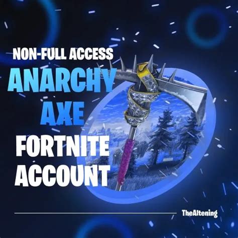 Anarchy Axe Pickaxe By Epicgames Thealtenings Fortnite