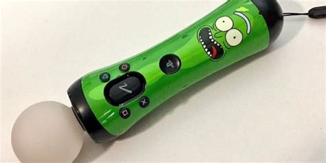 This Pickle Rick PlayStation Move Decal Is The Stuff Of Legend