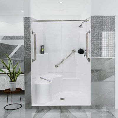 Walk In Shower Stalls Lowes One Piece Shower Stall At Lowes Design