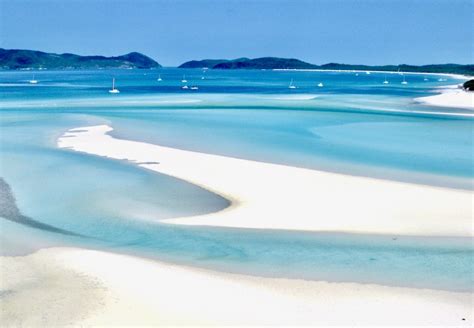 The White Sands Of Whitehaven Beach Whitsunday Islands In Australia