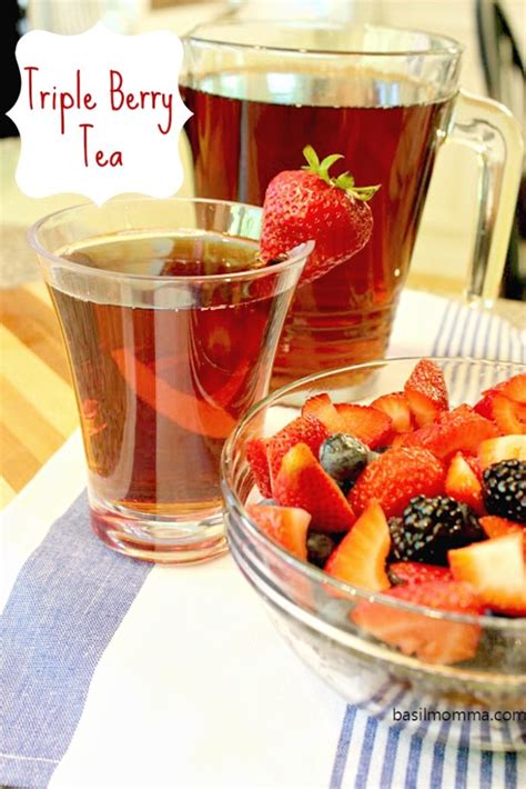 Triple Berry Tea Recipe Basilmomma