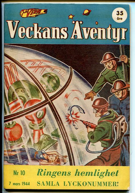 Jules Verne Veckans Aventyr Vol 5 10 1944 Swedish Comics Batman
