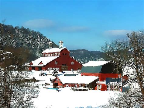 Vermont Winter Landscape 3480 Photograph By J D Whaley