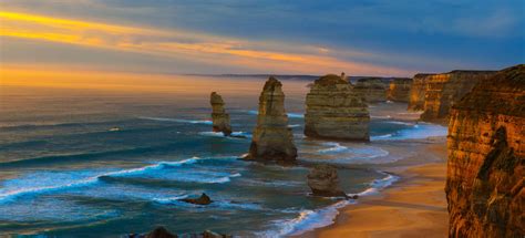 Download Sunset Coastline Ocean Sea Australia Victoria Australia