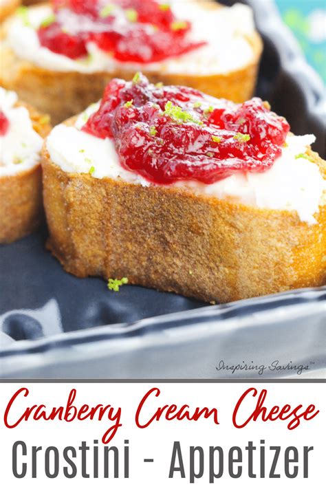 Best Cranberry Cream Cheese Crostini Recipe For Party